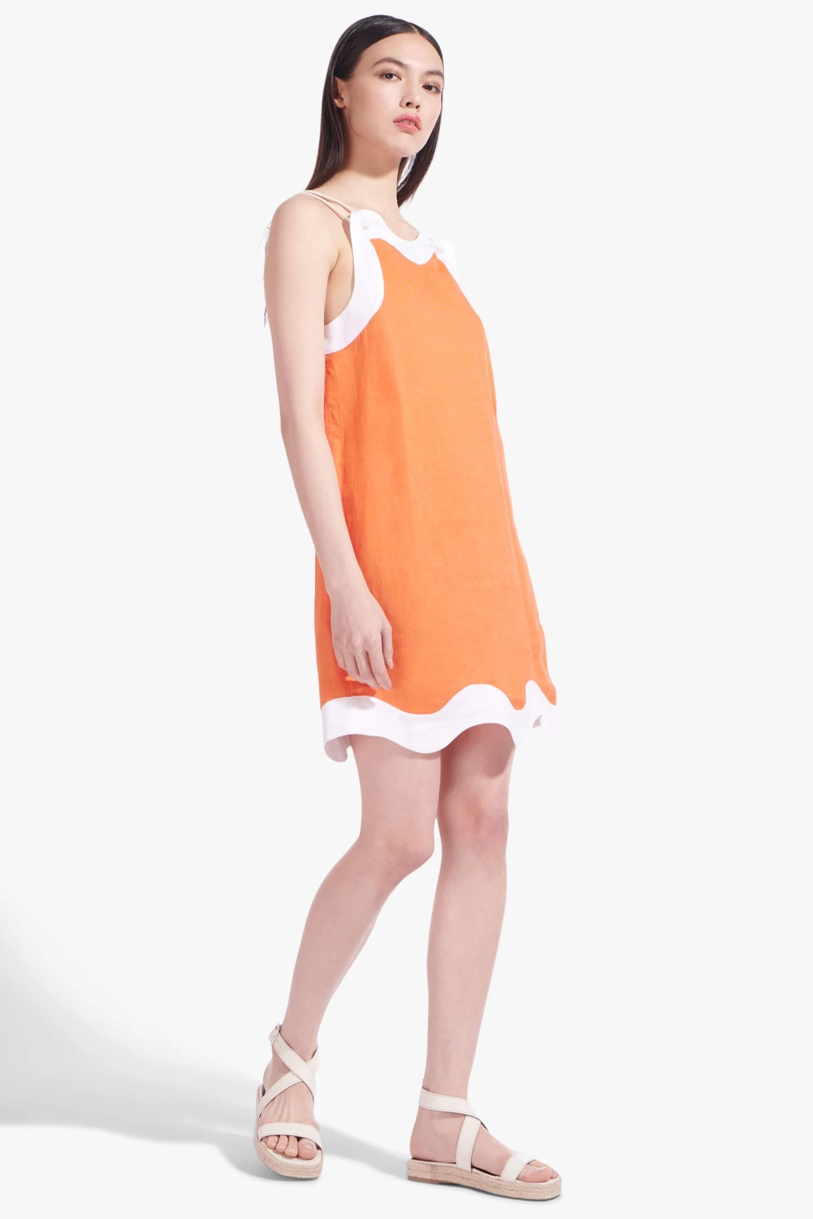RENATA DRESS | TANGERINE WHITE 4 RENATA DRESS | TANGERINE WHITE - Image 4
