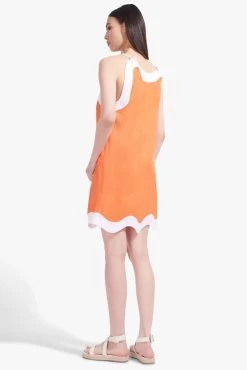 RENATA DRESS | TANGERINE WHITE 14 RENATA DRESS | TANGERINE WHITE -Chic Style Shop Renata Dress Tangerine White 02833 web