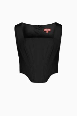 ALICE TOP | BLACK -Chic Style Shop STAUD ALICE TOP BLACK RESORT20 PACKSHOT 1