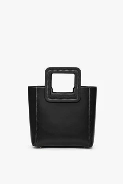 MINI SHIRLEY LEATHER BAG | BLACK -Chic Style Shop STAUD MINI SHIRLEY BAG BLACK FALL19 1