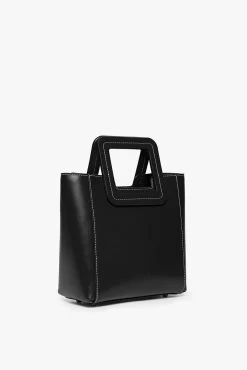 MINI SHIRLEY LEATHER BAG | BLACK -Chic Style Shop STAUD MINI SHIRLEY BAG BLACK FALL19 4