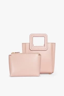 MINI SHIRLEY LEATHER BAG | BLUSH 12 MINI SHIRLEY LEATHER BAG | BLUSH -Chic Style Shop STAUD MINI SHIRLEY BLUSH RESORT20 3