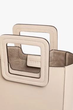 MINI SHIRLEY LEATHER BAG | CREAM -Chic Style Shop STAUD MINI SHIRLEY CREAM CALF SPRING 21 6