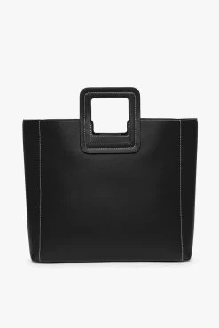 SHIRLEY LEATHER BAG | BLACK -Chic Style Shop STAUD SHIRLEY BAG BLACK FALL19 1