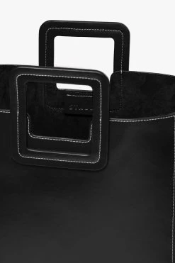 SHIRLEY LEATHER BAG | BLACK -Chic Style Shop STAUD SHIRLEY BAG BLACK FALL19 5
