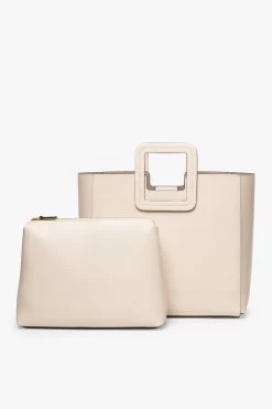 SHIRLEY LEATHER BAG | CREAM -Chic Style Shop STAUD SHIRLEY CREAM CALF SPRING 21 3