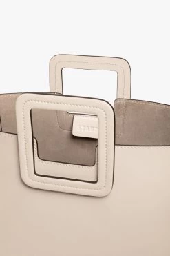 SHIRLEY LEATHER BAG | CREAM -Chic Style Shop STAUD SHIRLEY CREAM CALF SPRING 21 5