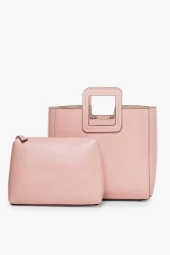 SHIRLEY LEATHER BAG | DARK BLUSH -Chic Style Shop STAUD SHIRLEY DARK BLUSH CALF NAPPA SPRING 21 3