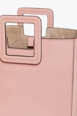SHIRLEY LEATHER BAG | DARK BLUSH -Chic Style Shop STAUD SHIRLEY DARK BLUSH CALF NAPPA SPRING 21 5