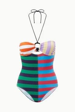 ACE RING ONE PIECE | CABANA STRIPE MULTI 12 ACE RING ONE PIECE | CABANA STRIPE MULTI -Chic Style Shop STAUD ACERING ONEPIECE CABM SUPF 23 ECOM 1 1