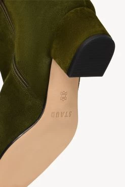 AIMEE SHORT BOOT | OLIVE SUEDE 13 AIMEE SHORT BOOT | OLIVE SUEDE -Chic Style Shop STAUD AIMEE SHORT BOOT OLIVE FALL 22 ECOM 4