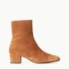AIMEE SHORT BOOT | TAN SUEDE