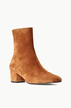AIMEE SHORT BOOT | TAN SUEDE -Chic Style Shop STAUD AIMEE SHORT BOOT TAN FALL 22 ECOM 2