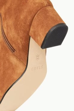 AIMEE SHORT BOOT | TAN SUEDE -Chic Style Shop STAUD AIMEE SHORT BOOT TAN FALL 22 ECOM 4