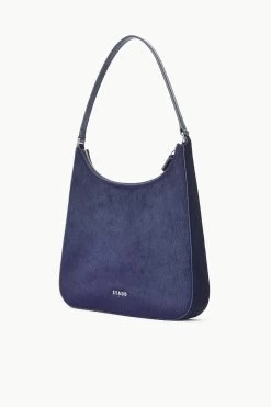 ALEC BAG | NAVY HAIRCALF -Chic Style Shop STAUD ALEC BAG NAVY FALL 23 ECOM 2
