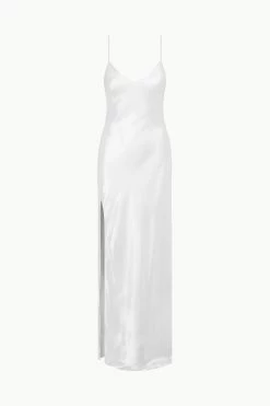 ALEXA DRESS | SILVER -Chic Style Shop STAUD ALEXADRESS SILVER ECOM 1