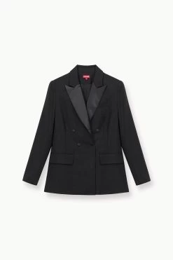 ARCH TUXEDO BLAZER | BLACK -Chic Style Shop STAUD ARCHTUXEDO JACKETBLAZER BLACK FALL 23 ECOM 1