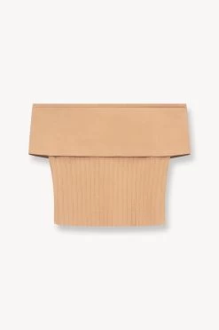 ARTISTRY TOP | CAMEL -Chic Style Shop STAUD ARTISTRY KNIT TOP CAMEL FALL 23 ECOM 1