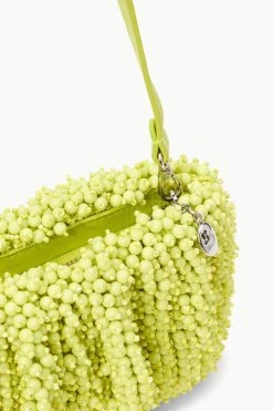 BEADED BEAN BAG | CITRON -Chic Style Shop STAUD BEADEDBEANCONVERTIBLE BAG CITRON SPRING 23 ECOM 4