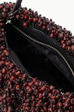 BEADED BEAN BAG | MAHOGANY BLACK -Chic Style Shop STAUD BEADEDBEANCONVERTIBLE BAG MHBL SPRING 23 ECOM 5