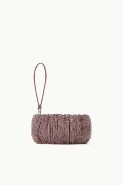 BEADED BEAN BAG | MAHOGANY -Chic Style Shop STAUD BEADEDBEAN BAG MAHOGANY FALL 23 ECOM 3