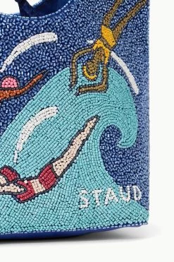 BEADED COTE BAG | SWIMMERS 8 BEADED COTE BAG | SWIMMERS -Chic Style Shop STAUD BEADEDCOTE BAG SWIMMERS SUPF 23 ECOM 4