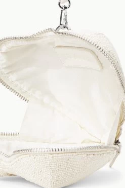 BEADED HEART CLUTCH | CREAM -Chic Style Shop STAUD BEADEDHEART CLUTCH CREAMSWIRL SPRING 23 ECOM 5