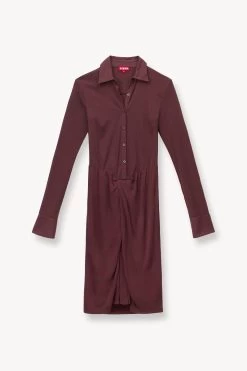 BRENDAN DRESS | BARK 10 BRENDAN DRESS | BARK -Chic Style Shop STAUD BRENDAN DRESS BARK SUPF 23 ECOM 1