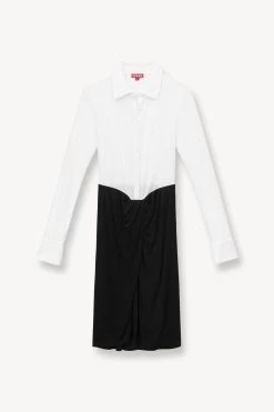 BRENDAN DRESS | WHITE BLACK -Chic Style Shop STAUD BRENDAN DRESS WHITE BLACK SUPF 23 ECOM 1