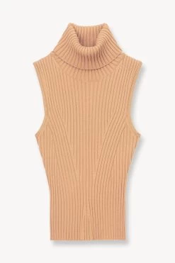 CALLUM TOP | CAMEL -Chic Style Shop STAUD CALLUM SWEATER CAMEL FALL 23 ECOM 1