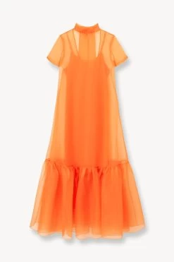 CALLUNA DRESS | NECTARINE -Chic Style Shop STAUD CALLUNA DRESS NECTARINE SUPF 23 ECOM 1