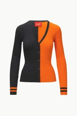 THE STAUD NFL CARGO SWEATER | CINCINNATI BENGALS -Chic Style Shop STAUD CARGOSWEATERXNFL SWEATER CINCINNATIBENGALS FANATICS 23 ECOM 1