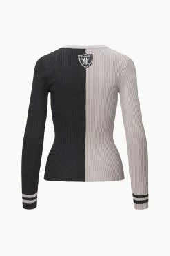 THE STAUD NFL CARGO SWEATER | LAS VEGAS RAIDERS -Chic Style Shop STAUD CARGOSWEATERXNFL SWEATER LASVEGASRAIDERS FANATICS 23 ECOM 2
