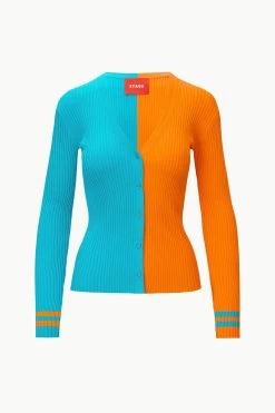 THE STAUD NFL CARGO SWEATER | MIAMI DOLPHINS -Chic Style Shop STAUD CARGOSWEATERXNFL SWEATER MIAMIDOLPHINS FANATICS 23 ECOM 1