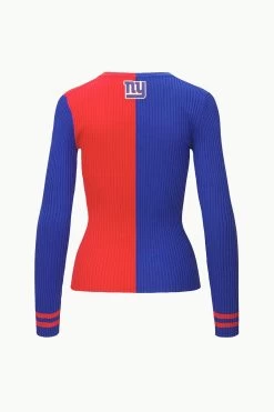THE STAUD NFL CARGO SWEATER | NEW YORK GIANTS -Chic Style Shop STAUD CARGOSWEATERXNFL SWEATER NEWYORKGIANTS FANATICS 23 ECOM 2