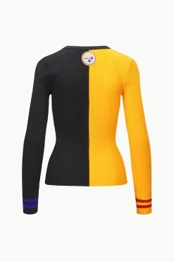 THE STAUD NFL CARGO SWEATER | PITTSBURGH STEELERS -Chic Style Shop STAUD CARGOSWEATERXNFL SWEATER PITTSBURGHSTEELERS FANATICS 23 ECOM 2