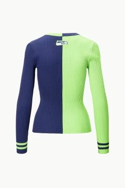 THE STAUD NFL CARGO SWEATER | SEATTLE SEAHAWKS -Chic Style Shop STAUD CARGOSWEATERXNFL SWEATER SEATTLESEAHAWKS FANATICS 23 ECOM 2
