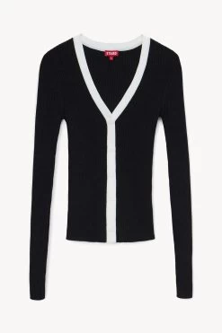 CARGO SWEATER | BLACK 10 CARGO SWEATER | BLACK -Chic Style Shop STAUD CARGO SWEATER BLACK WHITE SPRING 23 ECOM 1