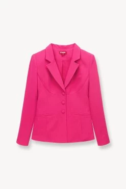 CARSON BLAZER | MAGENTA -Chic Style Shop STAUD CARSON BLAZER MAGENTA SPRING 23 ECOM 1