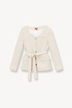 CHARLES BLAZER | OAT MILK -Chic Style Shop STAUD CHARLES BLAZER OAT MILK SUPF 23 ECOM 1