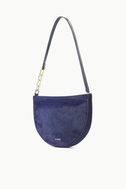 COLT SHOULDER BAG | NAVY HAIRCALF -Chic Style Shop STAUD COLT SHOULDERBAG NAVY FALL 23 ECOM 2