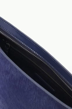 COLT SHOULDER BAG | NAVY HAIRCALF -Chic Style Shop STAUD COLT SHOULDERBAG NAVY FALL 23 ECOM 3