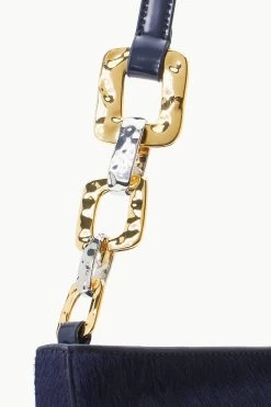 COLT SHOULDER BAG | NAVY HAIRCALF -Chic Style Shop STAUD COLT SHOULDERBAG NAVY FALL 23 ECOM 4
