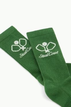 PICKLEBALL SOCKS | COURT GREEN -Chic Style Shop STAUD COURT SOCKS GREEN SUPF 23 ECOM 2