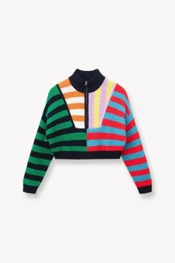 CROPPED HAMPTON SWEATER | CABANA STRIPE MULTI 10 CROPPED HAMPTON SWEATER | CABANA STRIPE MULTI -Chic Style Shop STAUD CROPPED HAMPTON SWEATER CABANA SUPF 23 ECOM 1