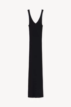 DANA DRESS | BLACK -Chic Style Shop STAUD DANA DRESS BLACK WHITE SPRING 23 ECOM 1