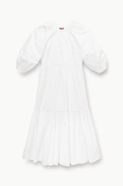 DEMI DRESS | WHITE -Chic Style Shop STAUD DEMI DRESS WHITE SPRING 23 ECOM 1 1