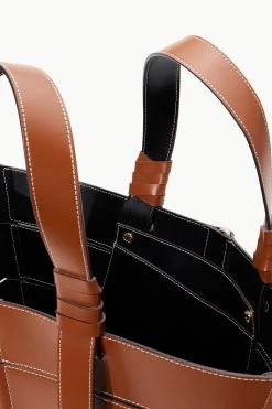 DIAMOND TOTE | TAN CREAM -Chic Style Shop STAUD DIAMOND TOTE TANCREAM SPRING 23 ECOM 4