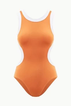 DOLCE ONE PIECE | NECTARINE WHITE 10 DOLCE ONE PIECE | NECTARINE WHITE -Chic Style Shop STAUD DOLCE ONEPIECE NCWH SUPF 23 ECOM 1 1