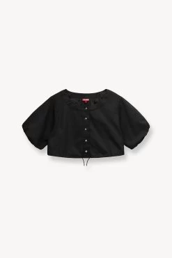 ELLINGTON TOP | BLACK -Chic Style Shop STAUD ELLINGTON TOP BLACK SUPF 23 ECOM 1 2